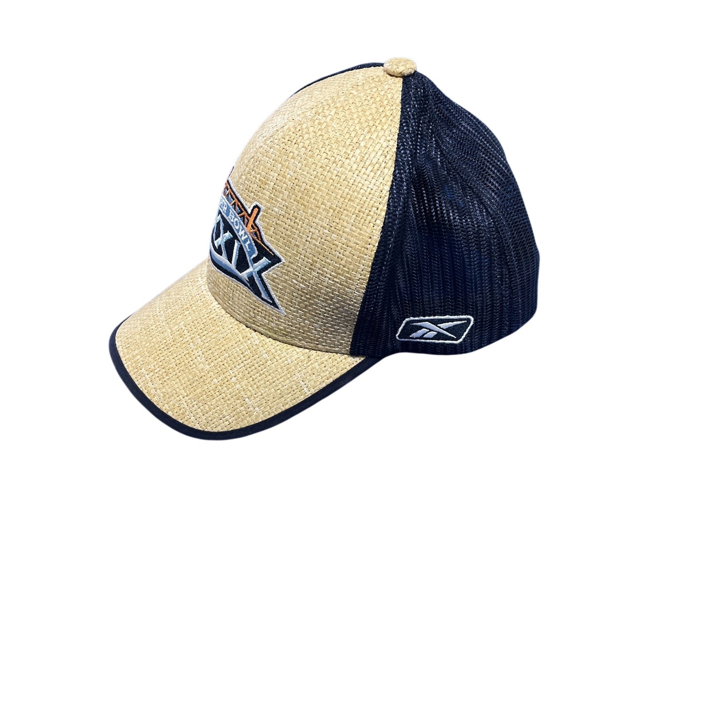 Vintage Super Bowl XXXI Straw Trucker Hat Reebok NFL Packers Patriots 1997