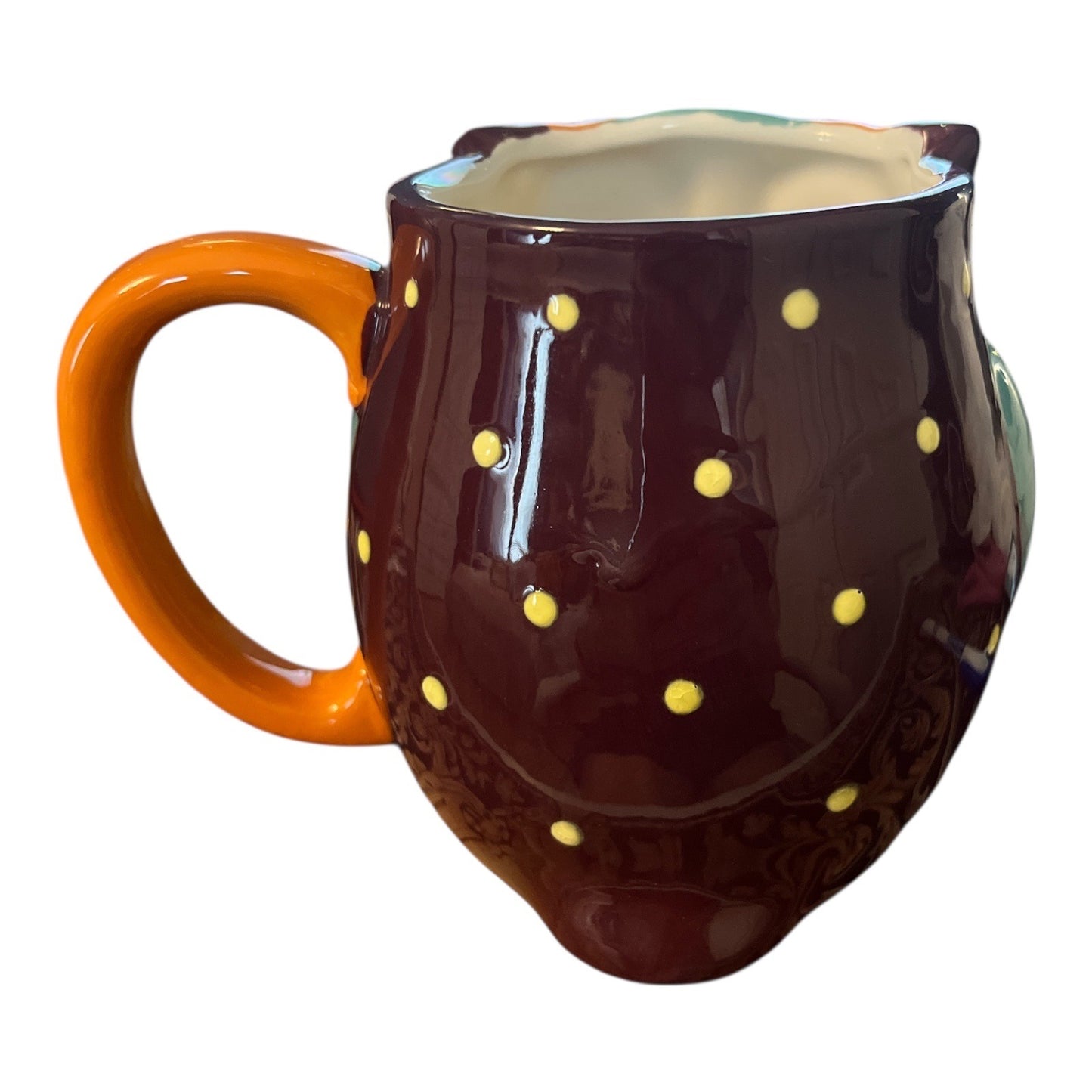 Colorful Owl Shaped Ceramic Mug – 4 x 3.5 in – Thick, Quality Feel – Dishwasher & Microwave Safe