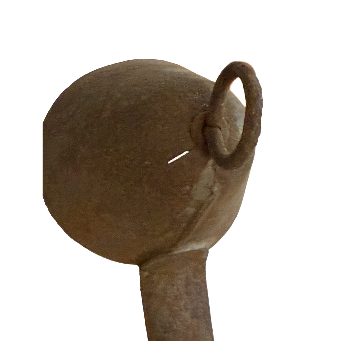 Antique Primitive Iron Betty Lamp,Grease Oil Wick Lamp,Circa 1850-1900,Rustic Farmhouse Decor