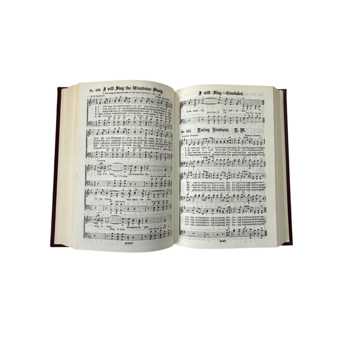 Vintage 1966 Gospel Hymns Numbers 1 to 6 Revised hardcover hymnal published by Gospel Hymn Publishing Company, Grabill, Indiana