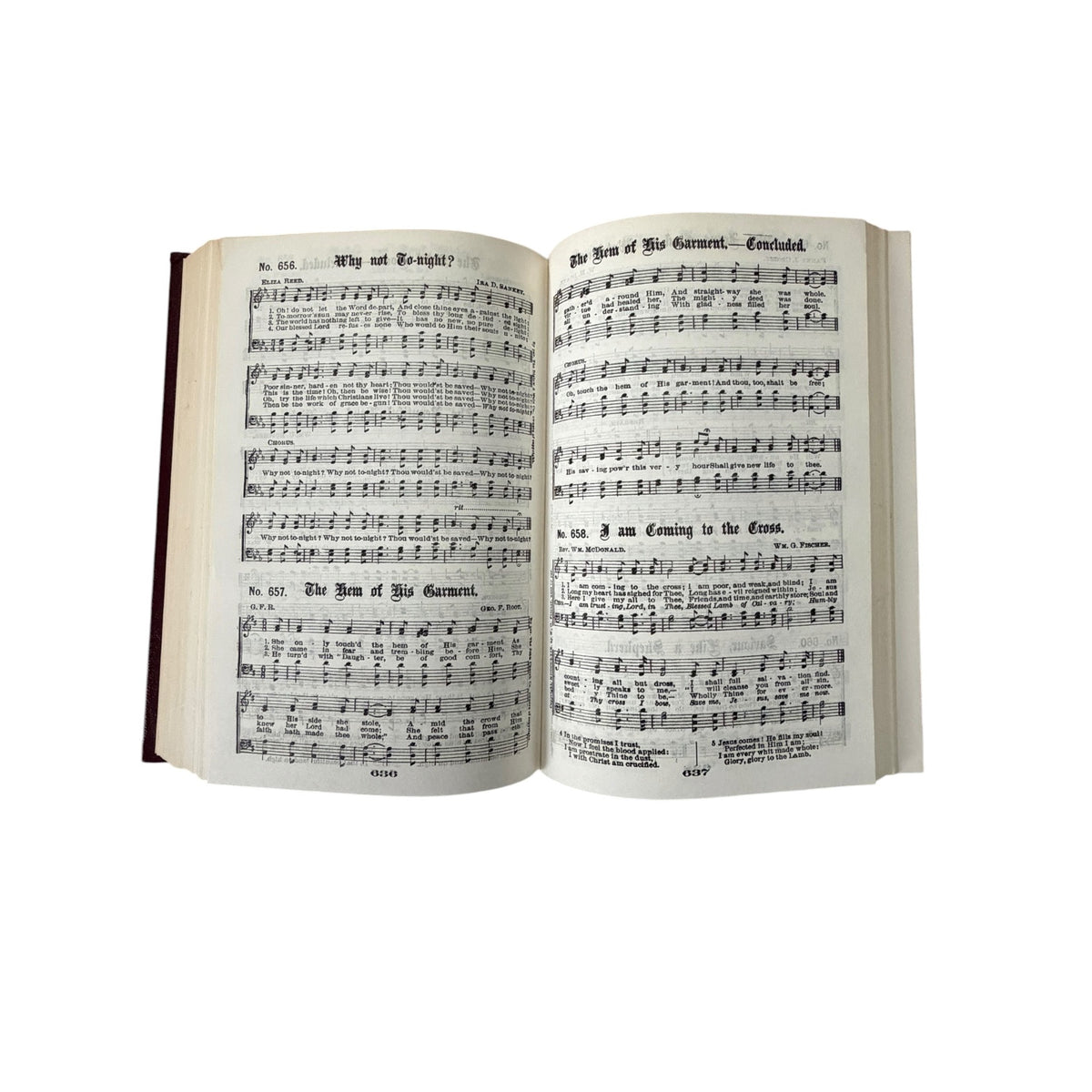 Vintage 1966 Gospel Hymns Numbers 1 to 6 Revised hardcover hymnal published by Gospel Hymn Publishing Company, Grabill, Indiana