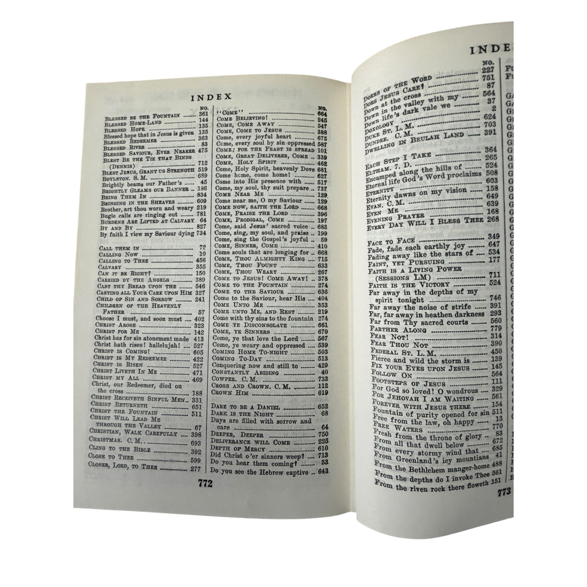 Vintage 1966 Gospel Hymns Numbers 1 to 6 Revised hardcover hymnal published by Gospel Hymn Publishing Company, Grabill, Indiana