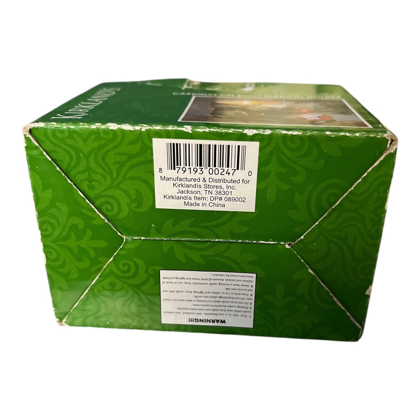 VTG Kirkland's Cardinal on Santa Claus Boot Tealight Holder – Rustic Festive Decor