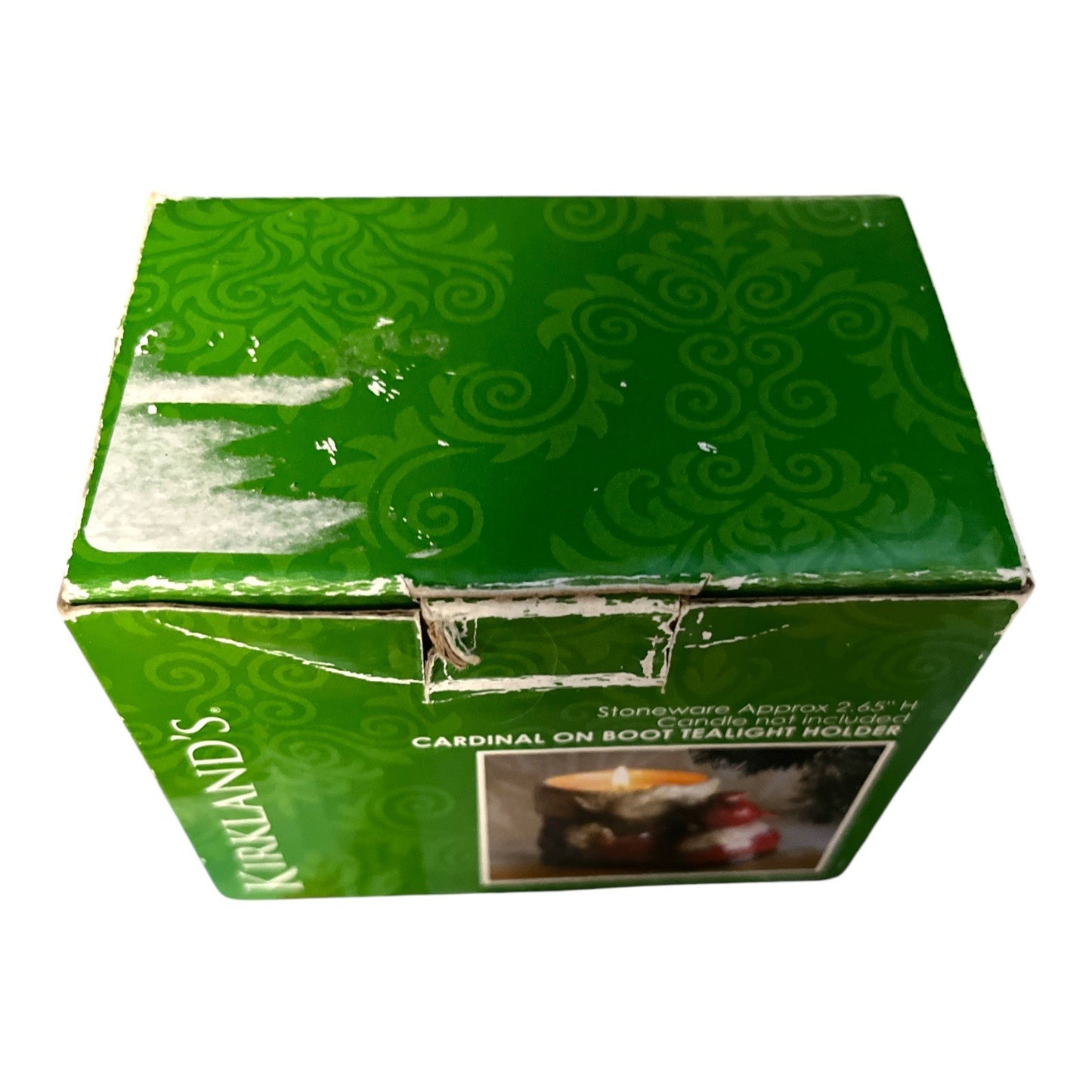 VTG Kirkland's Cardinal on Santa Claus Boot Tealight Holder – Rustic Festive Decor