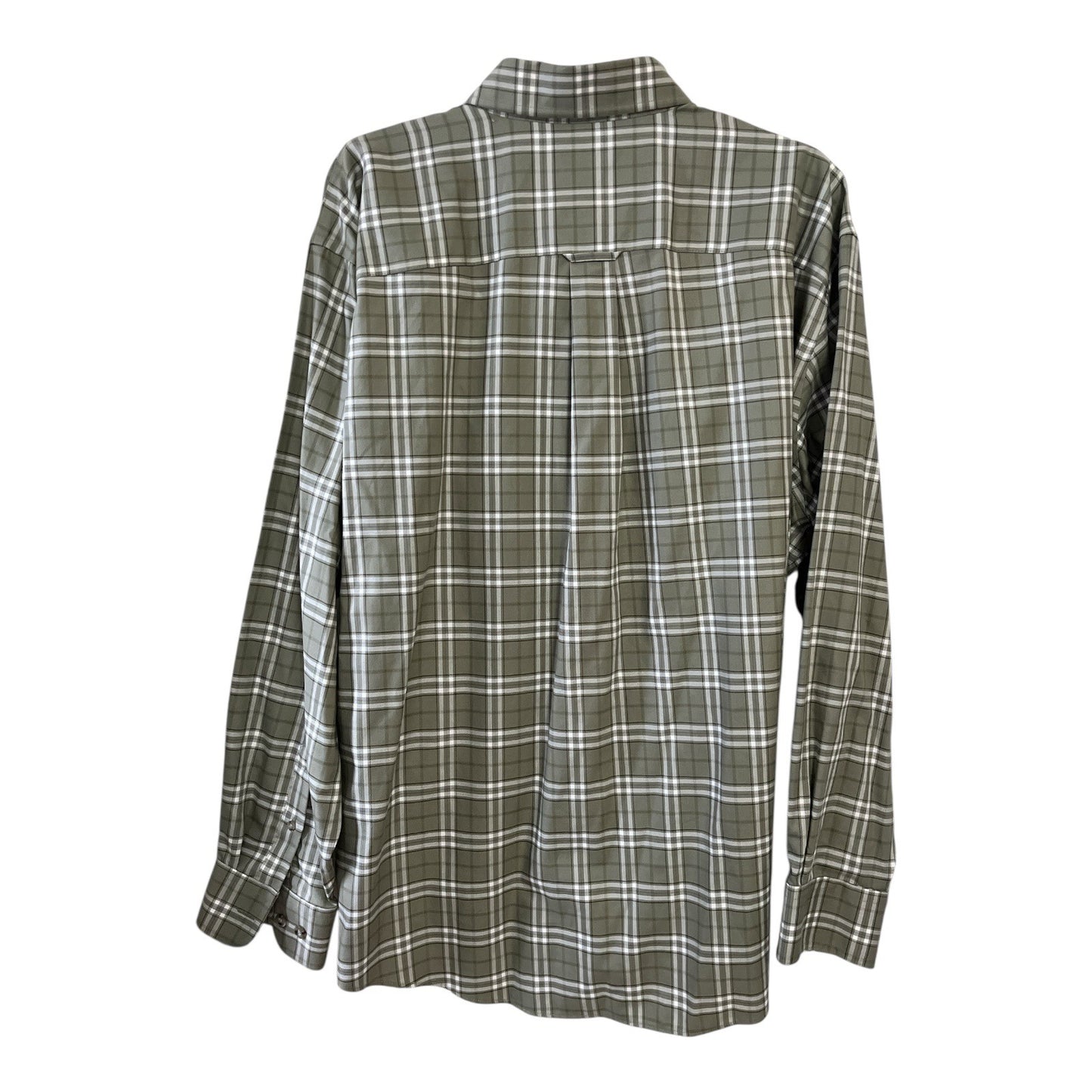 Cabela’s Men’s XL Wrinkle-Free Plaid Button-Down Shirt – Long Sleeve 100% Cotton