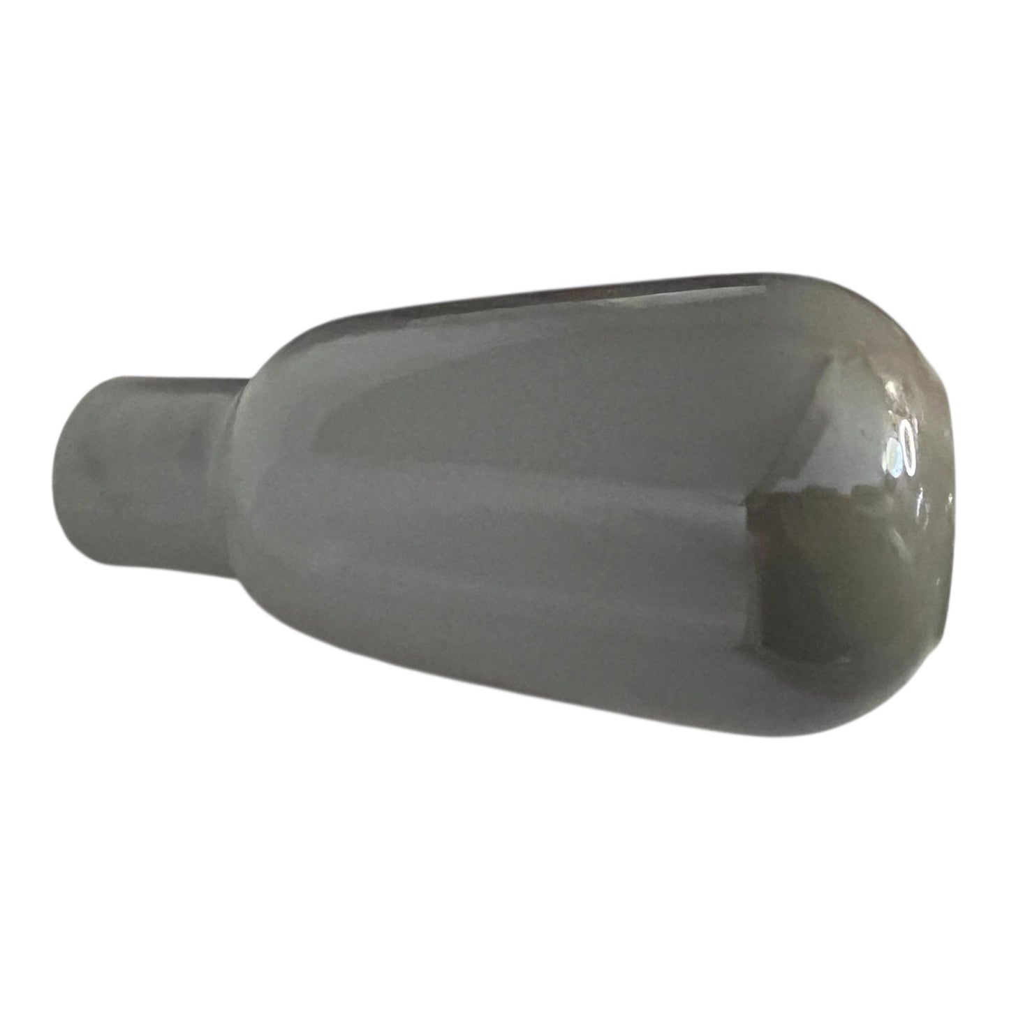 IKEA Modern Glossy Gray Ceramic Vase – 10 x 5 x 2.5 Inches