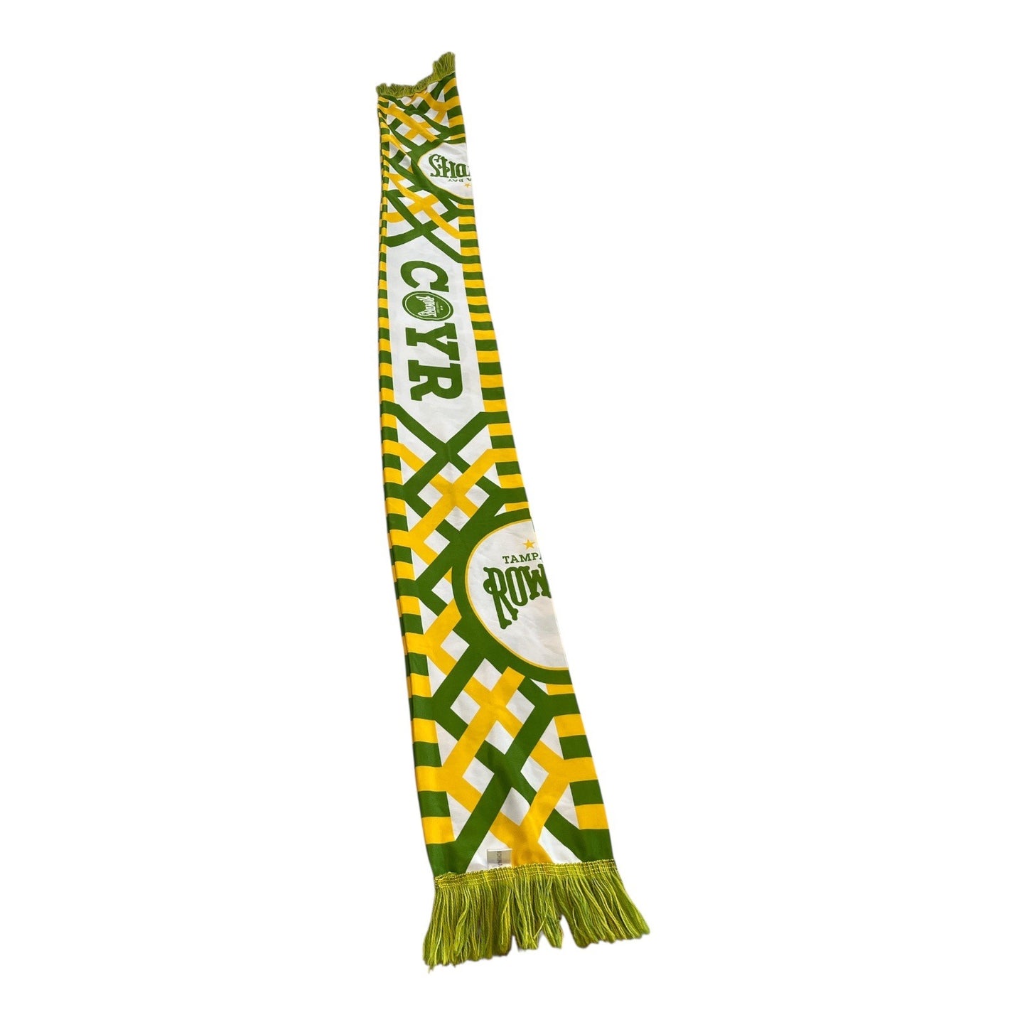 Tampa Bay Rowdies Season Ticket Holder Soccer Scarf Green Yellow
