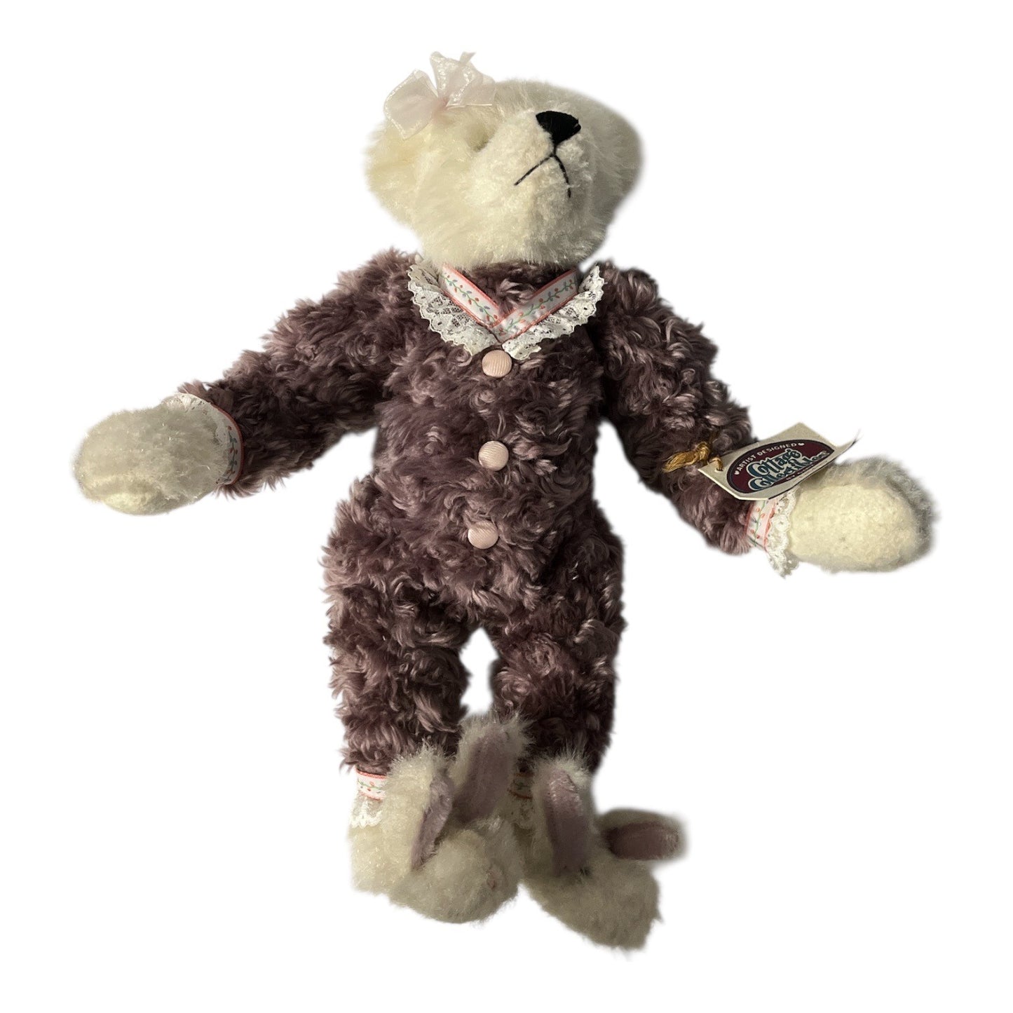 Ganz Cottage Collectibles Lindsey Mohair Teddy Bear 1998 Christy Rave Jointed Plush