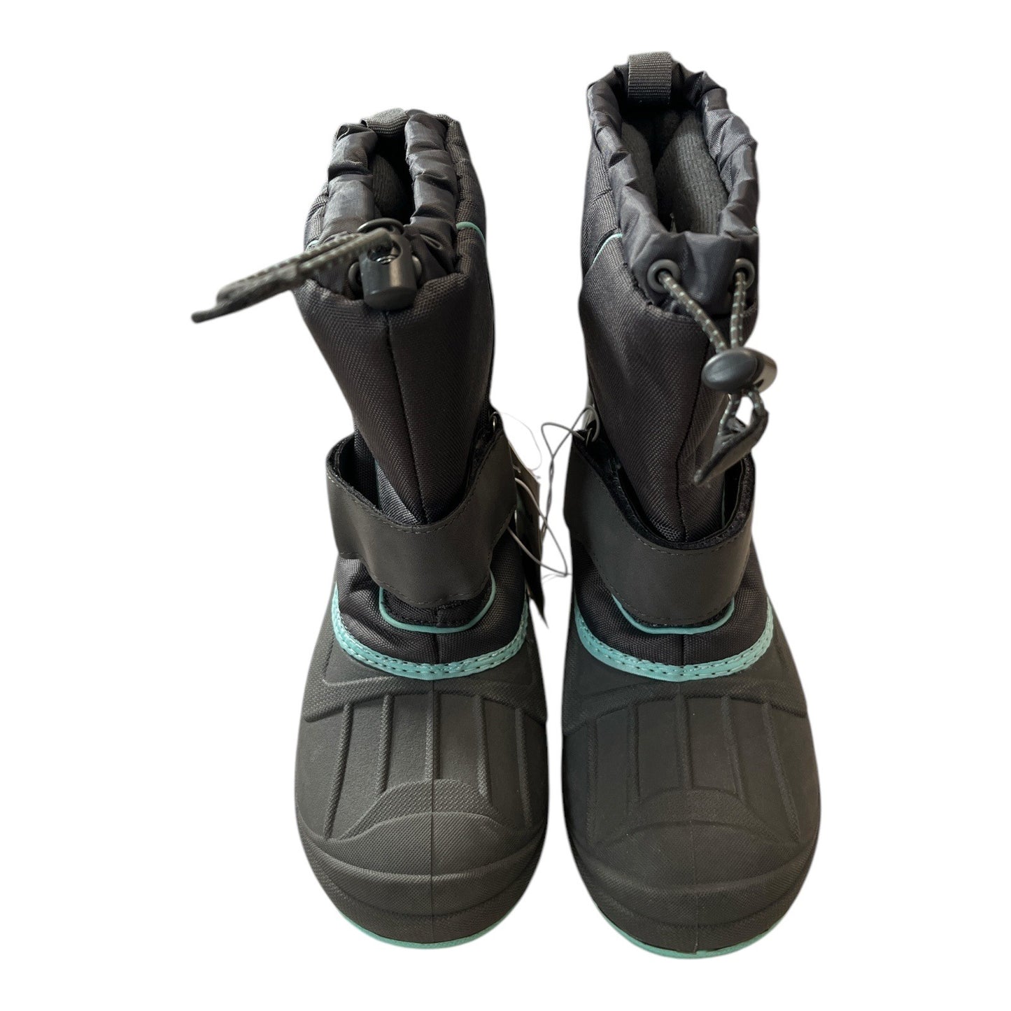 Cat & Jack Kids Winter Snow Boots Black Teal Thermolite Size 3 NWT