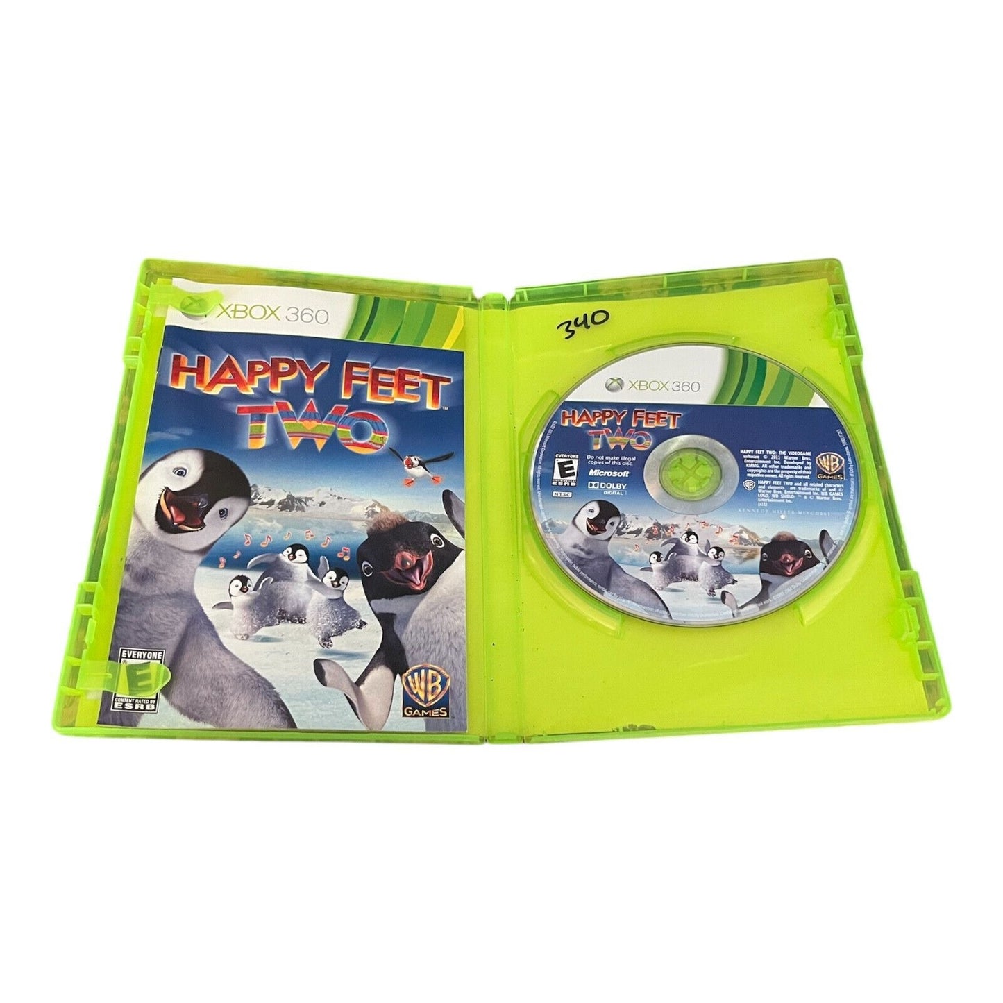 Xbox 360 Happy Feet Two Game Complete CIB Tested Working WB Games