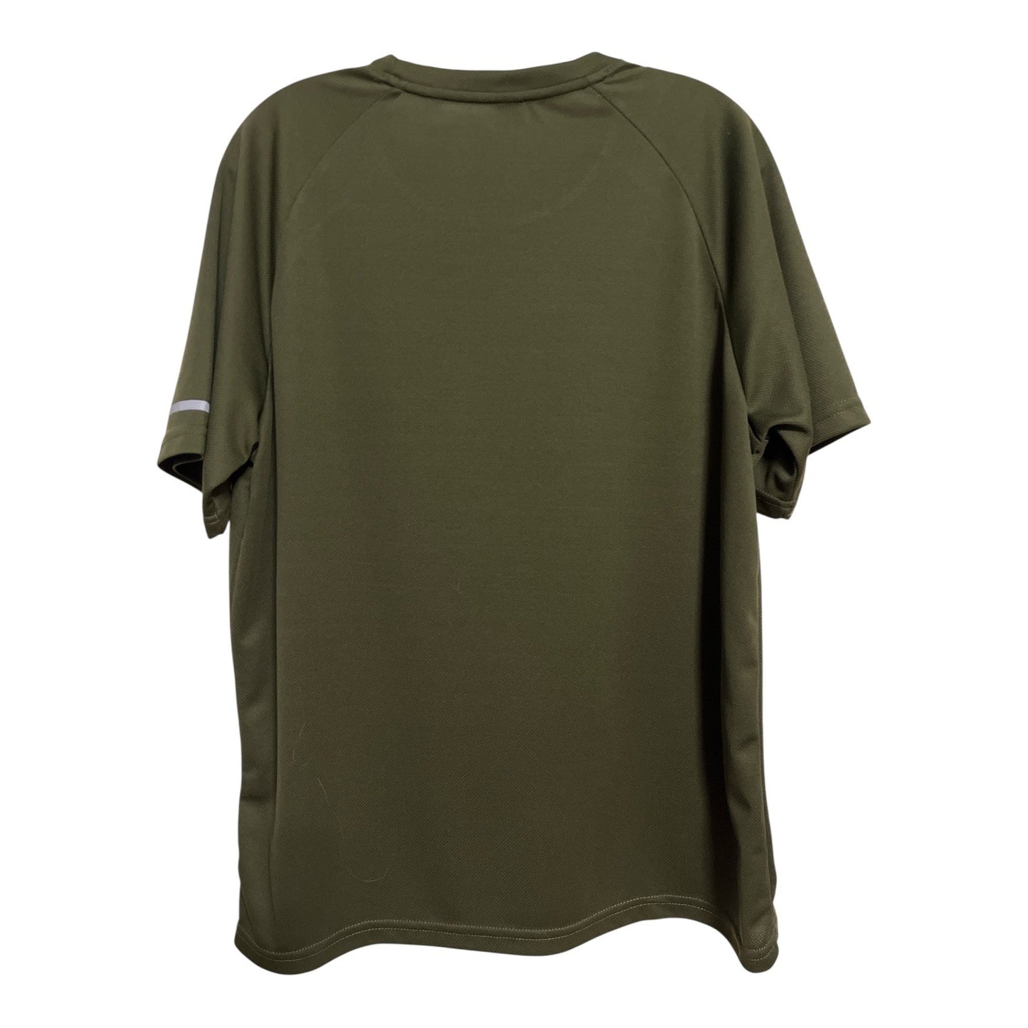 BOYZN Men's Size L (USA) Athletic T-Shirts – Olive Green & Gray – Reflective Stripe – 46” Chest