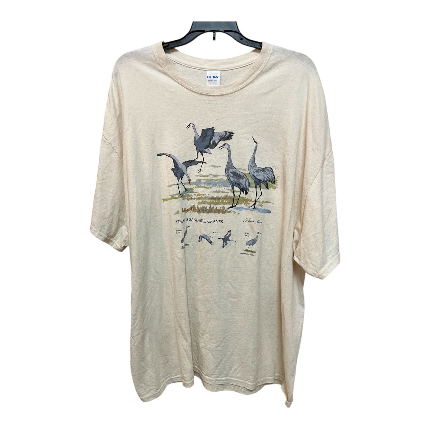 Vintage Sibley’s Sandhill Cranes T Shirt Liberty Graphics Gildan 2XL