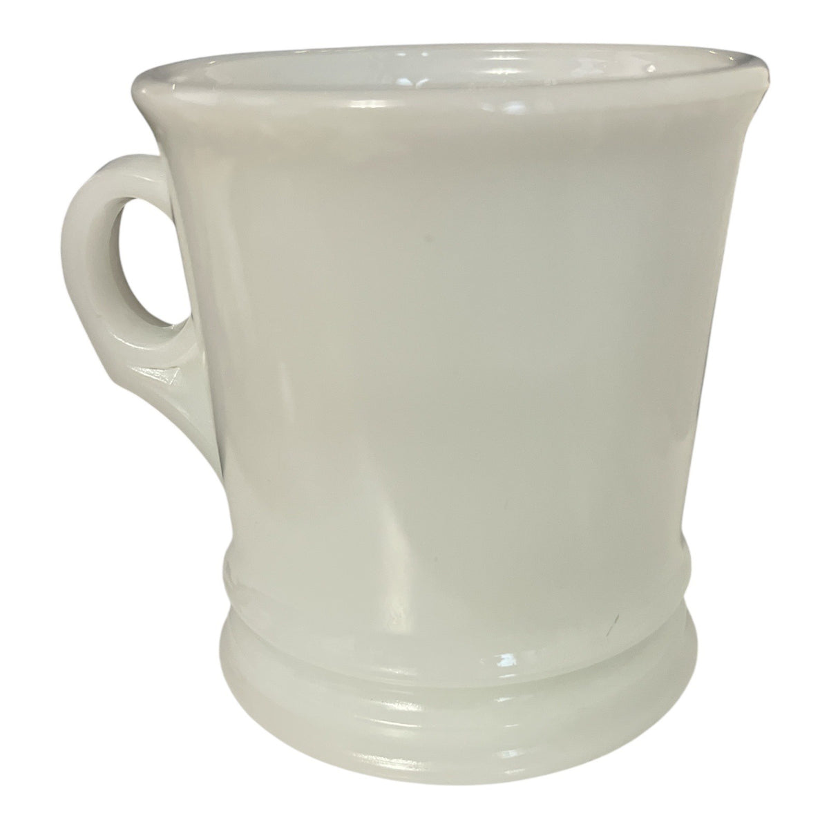 Vintage Avon Milk Glass Train Locomotive Shaving Mug 1970s 3.75 Inch