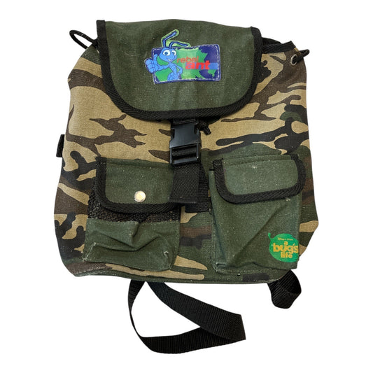 Rebel Ant Bug’s Life Kids Camouflage Backpack Drawstring Hiking Bag Outdoor Explorer Pack