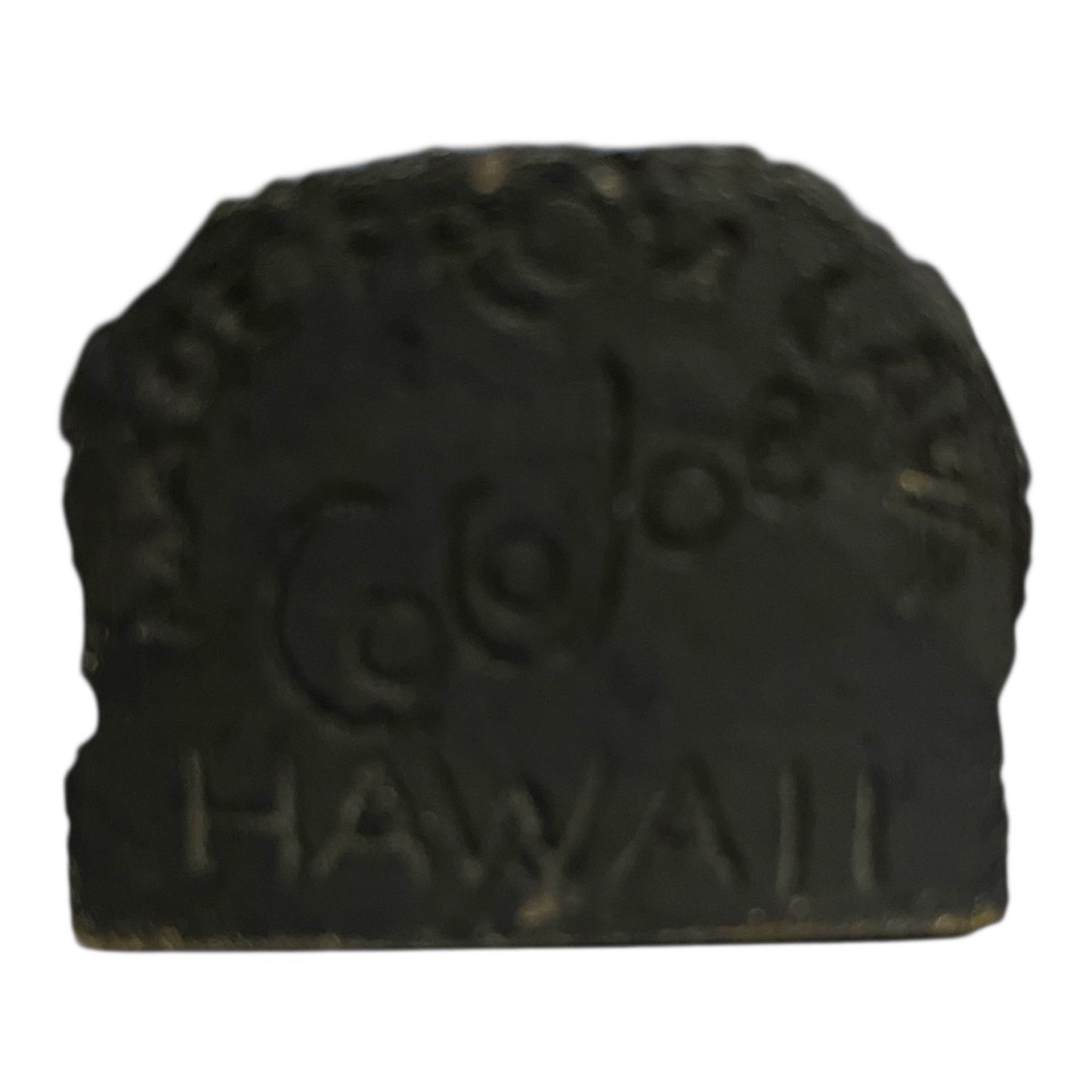 Vintage Coco Joe’s 6” Tiki God Figurine – Hawaiian Lava Rock with Shell Eyes – Polynesian Statue – 1960s Souvenir