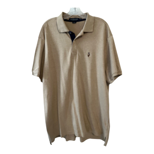 U.S. Polo Assn. Men's Beige Polo Shirt – Size 2XL – Luxury Feel – 54 x 32"