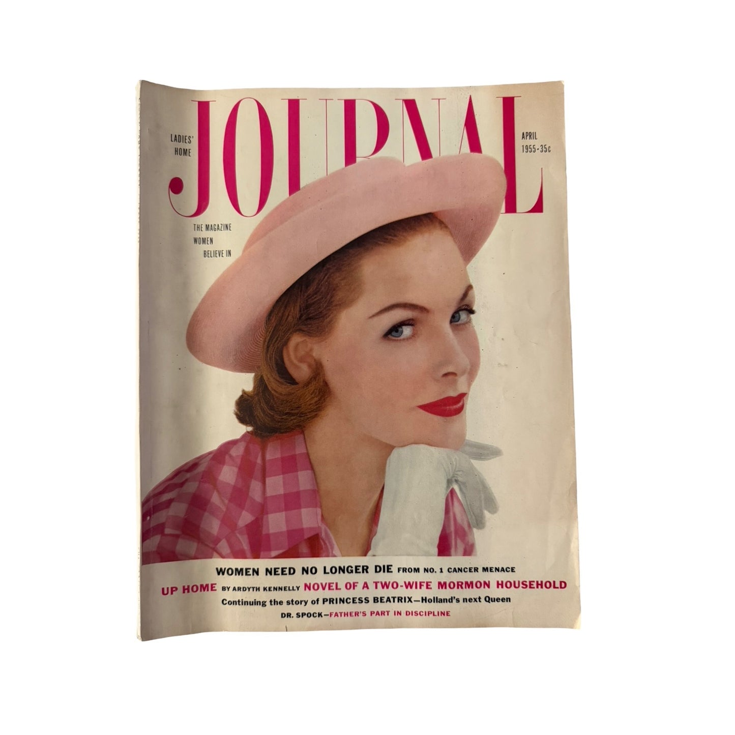 Vintage April 1955 Ladies Home Journal Magazine Princess Beatrix Mid Century Ads Fashion