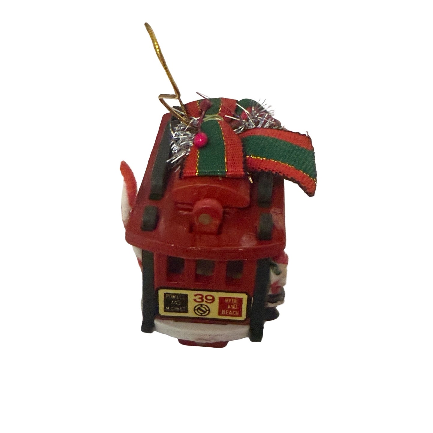 Vintage San Francisco Cable Car Christmas Ornament Powell Hyde SF Muni Railway JEC