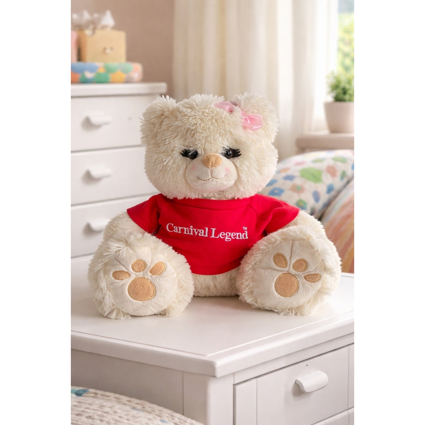 Carnival Legend Teddy Bear Plush 11 Inch Cruise Ship Souvenir