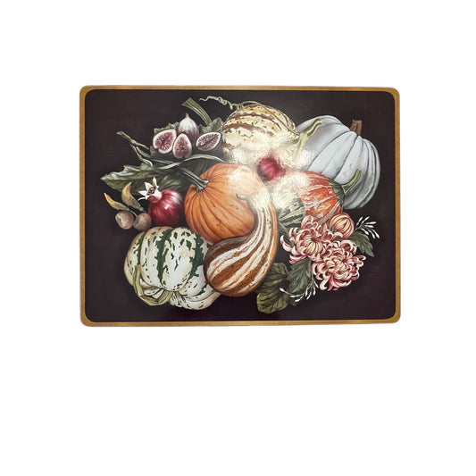 Williams Sonoma Harvest Pumpkin Placemat Cork Back Fall Kitchen Decor 16x12