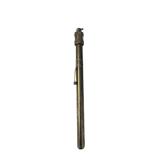 Vintage Laboratory Glass Immersion Thermometer 20-200°F with Metal Protective Pocket Case Scientific Instrument