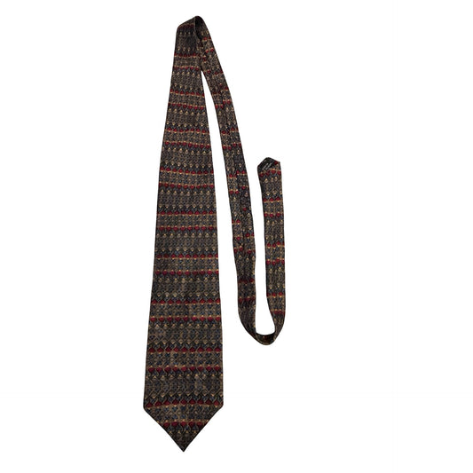 J. Garcia Jerry Garcia 100% Silk Necktie Geometric Abstract Mosaic Art Tie