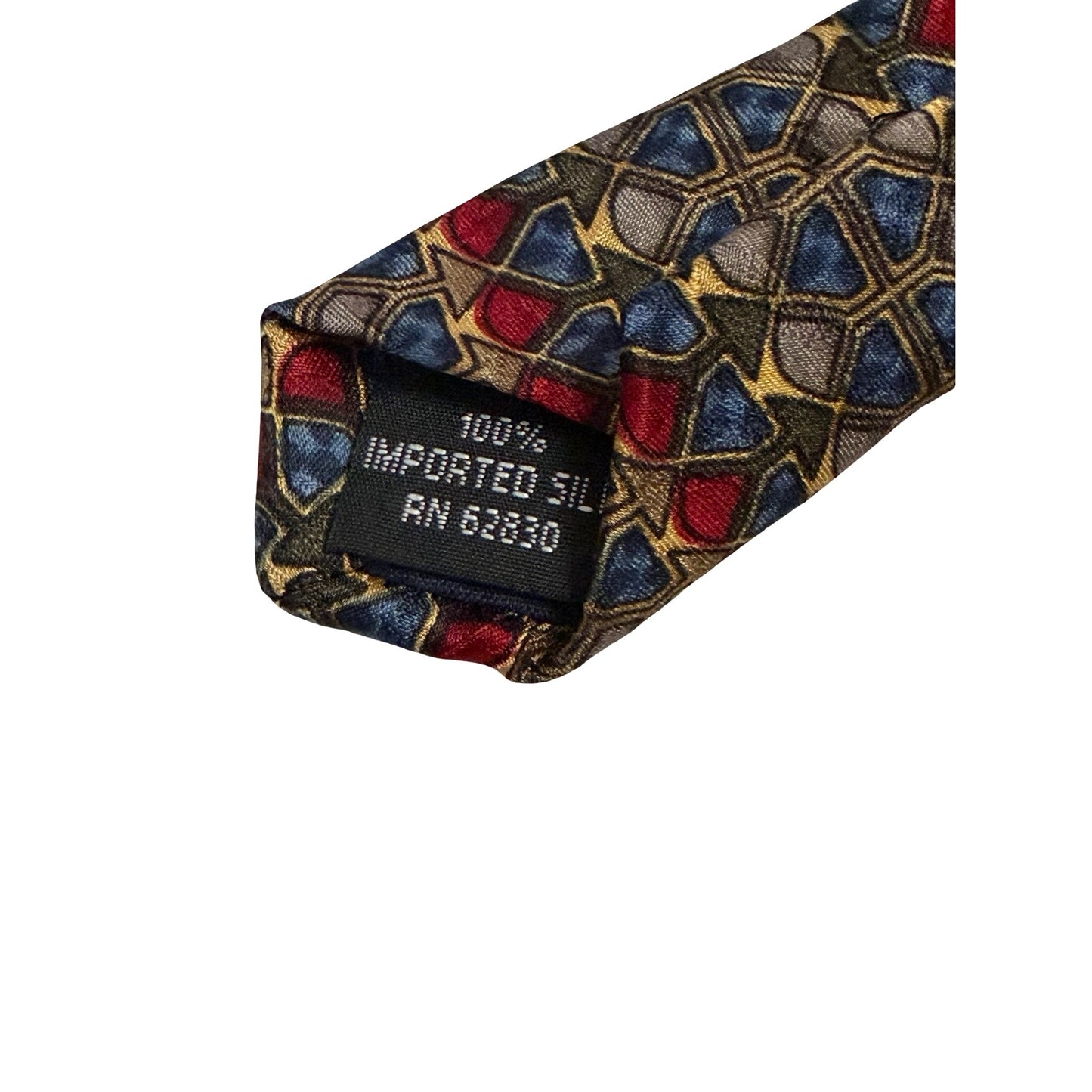 J. Garcia Jerry Garcia 100% Silk Necktie Geometric Abstract Mosaic Art Tie