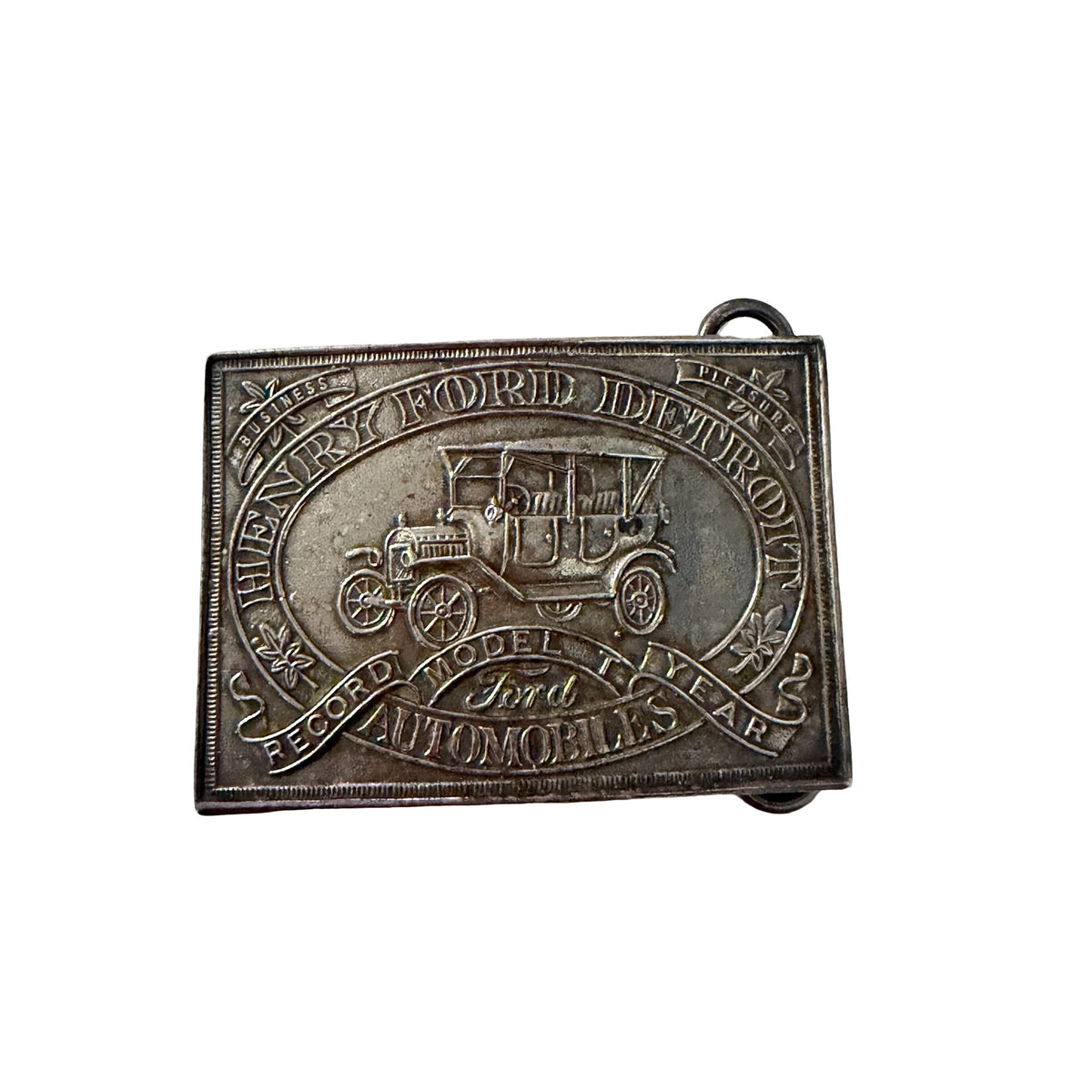 Vintage 1970s Henry Ford Model T Fairchild Tiffany & Co Fantasy Belt Buckle