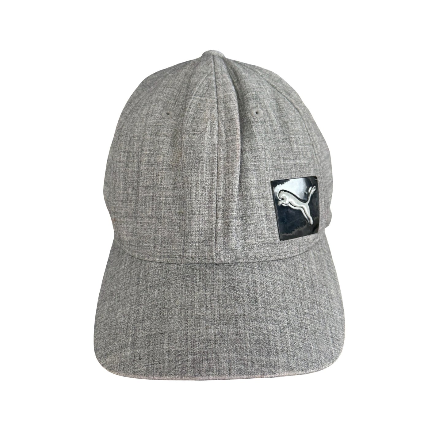 Puma Flexfit Gray Heather Baseball Cap Hat L/XL Stretch Fit Athletic Golf