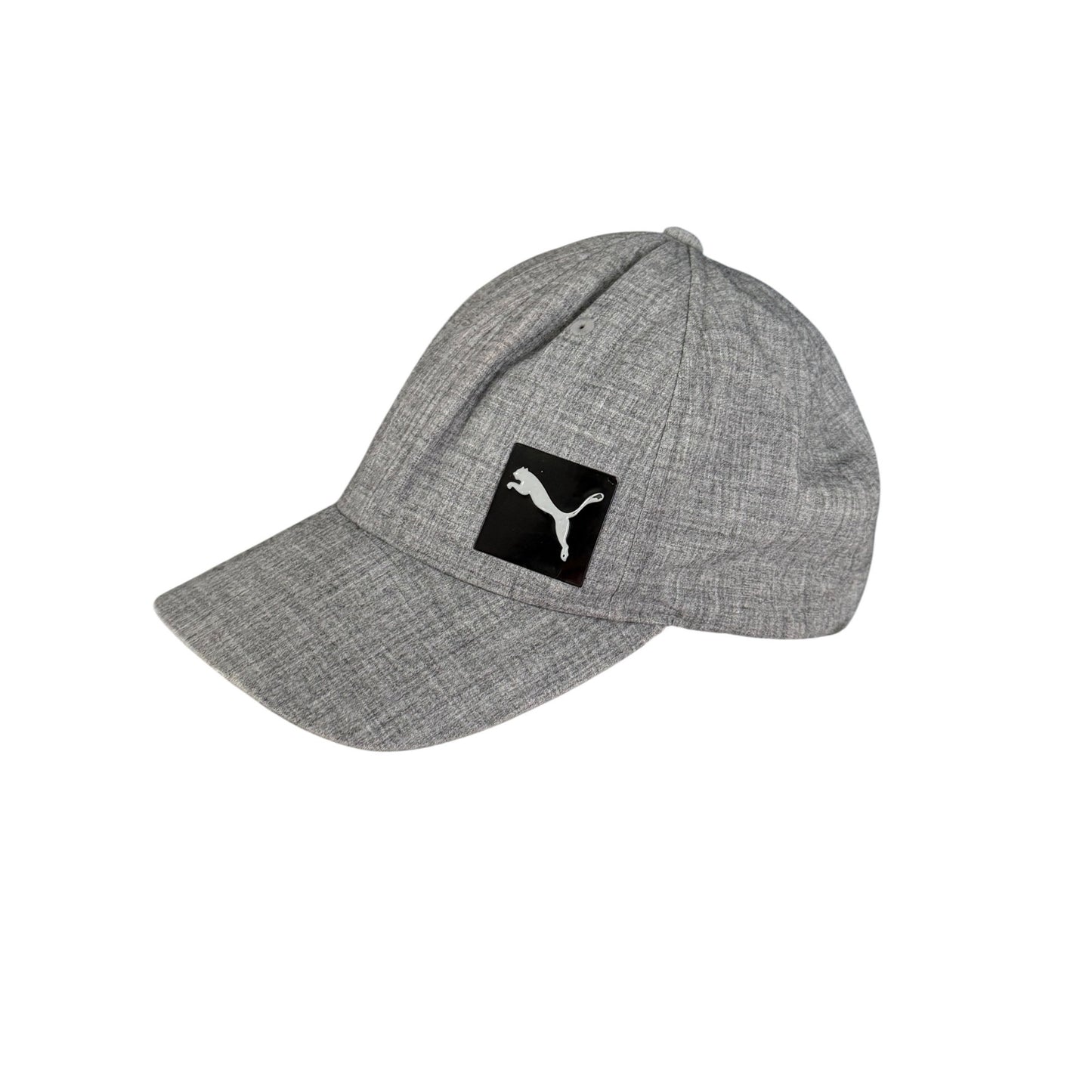 Puma Flexfit Gray Heather Baseball Cap Hat L/XL Stretch Fit Athletic Golf