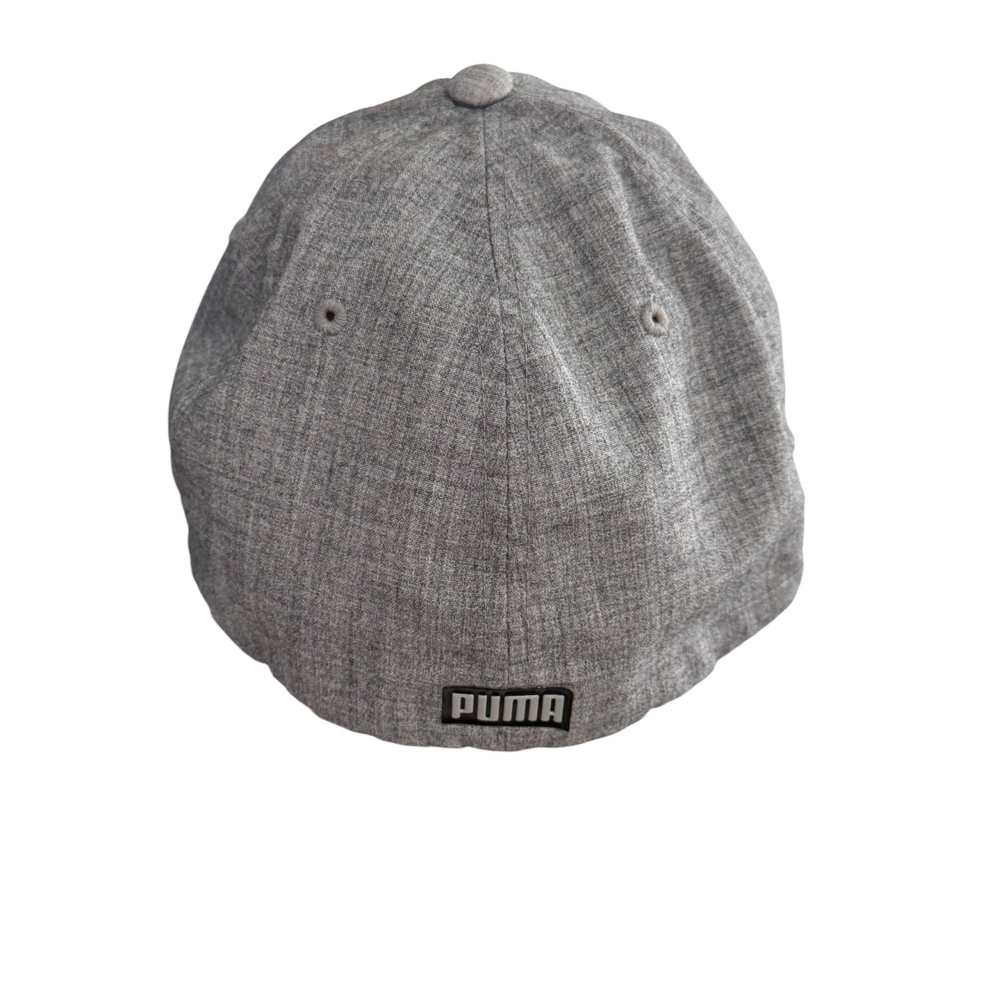 Puma Flexfit Gray Heather Baseball Cap Hat L/XL Stretch Fit Athletic Golf