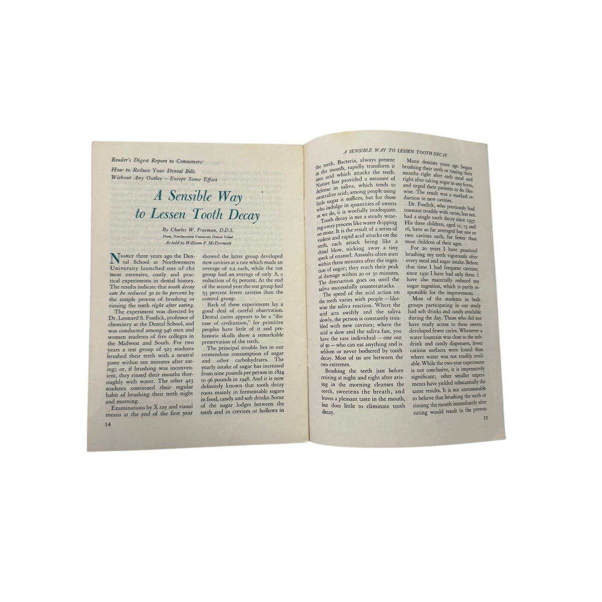 1958 Reader's Digest Five Helps to Better Health General Motors GM Employee Booklet