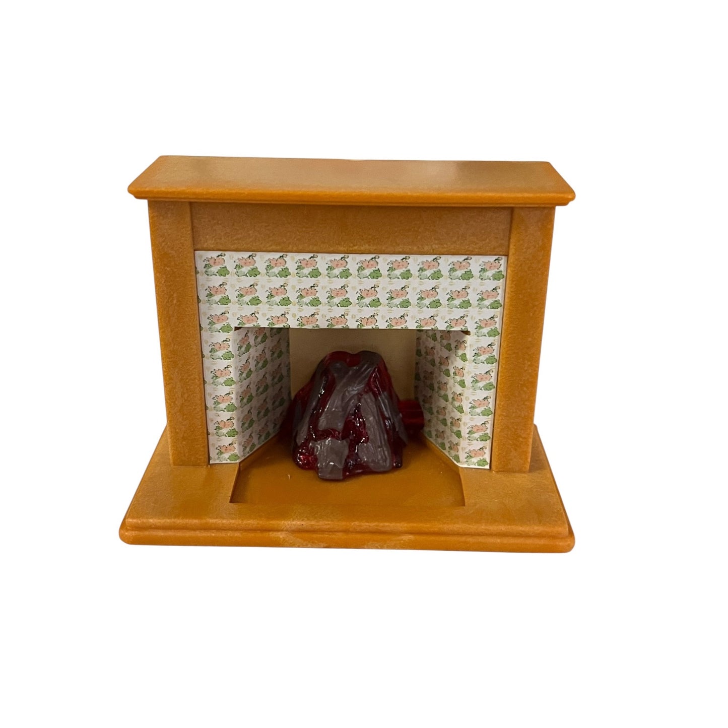 Epoch Calico Critters Working Fireplace Light Dollhouse Miniature Working Cozy Decor