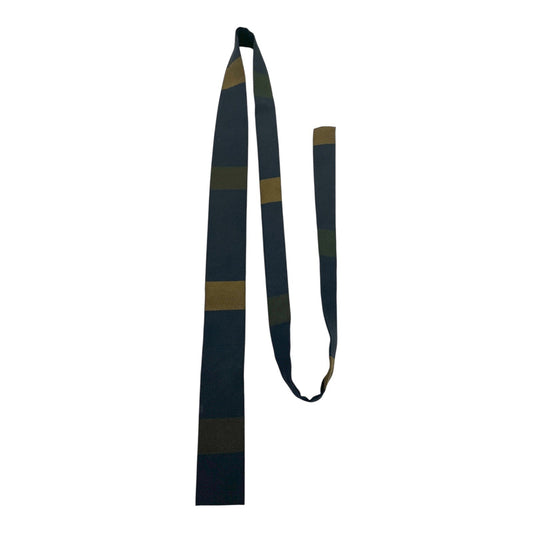 VTG Superba Mustang Men’s Tie – Black Olive Stripe – Slim 1960s