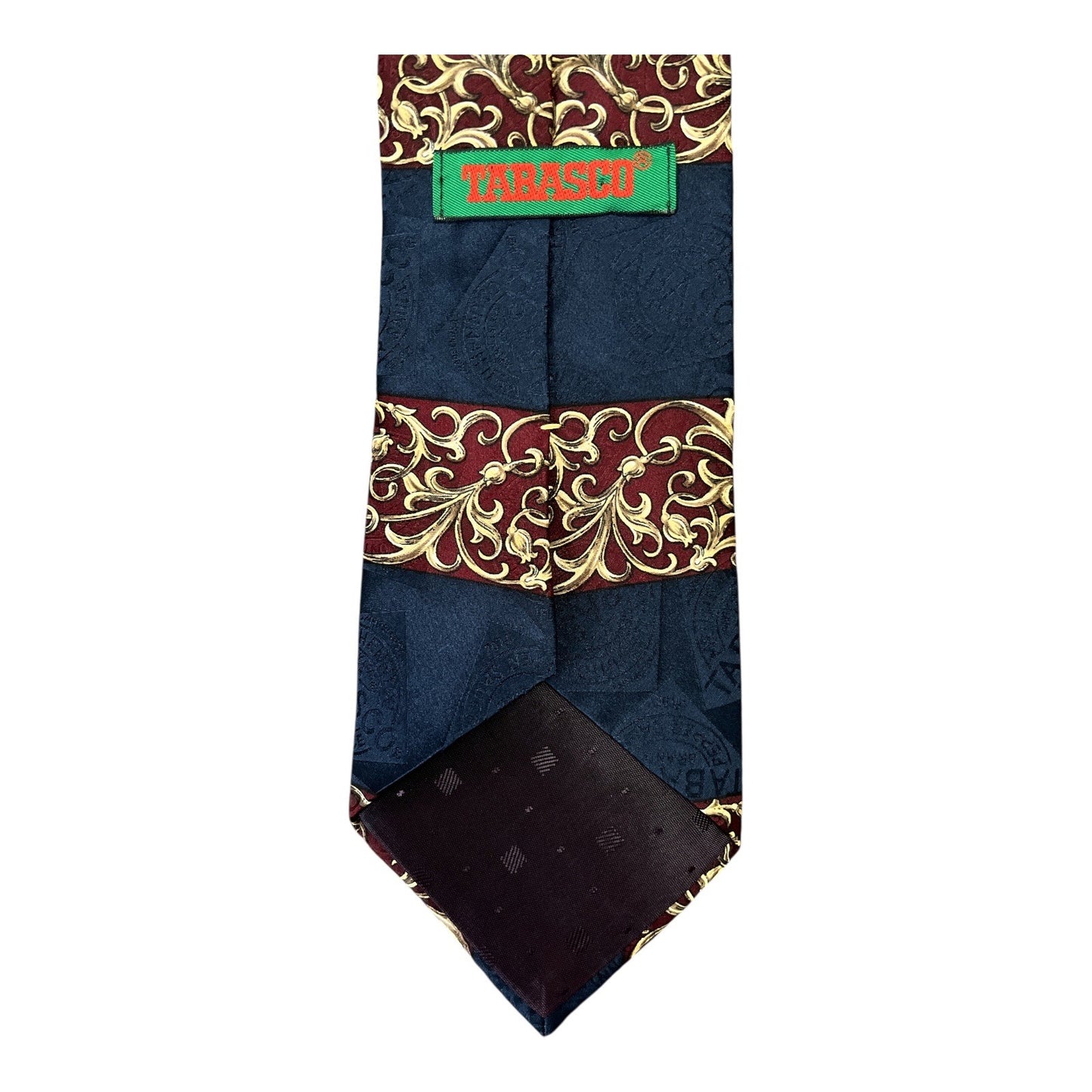 Tabasco Brand Gulf Shrimp Silk Tie – Vintage McIlhenny Co. Design – 57” – Hot Sauce Theme