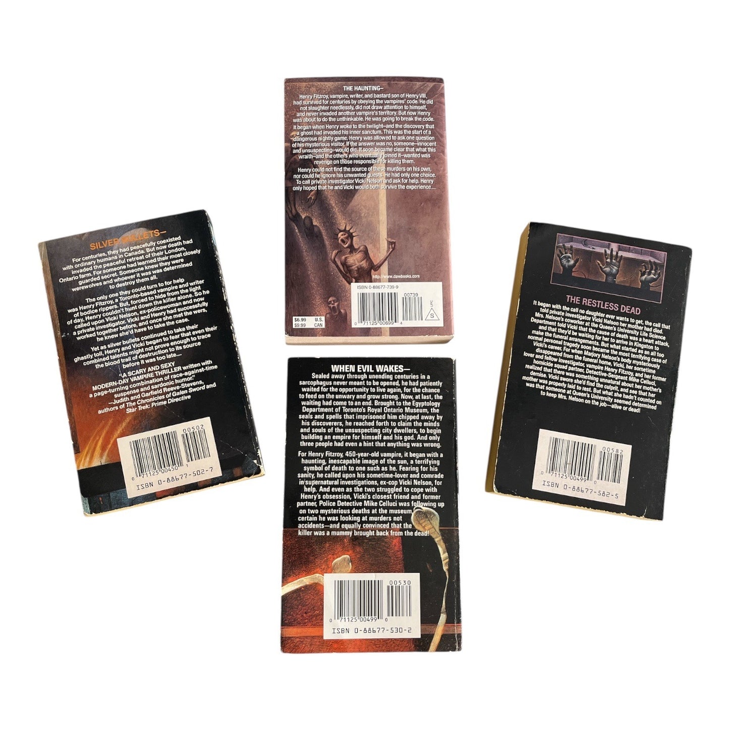 Tanya Huff Blood Series Paperback Set Blood Trail Blood Debt Blood Lines Blood Pact 1980s 1990s Urban Fantasy Vampire