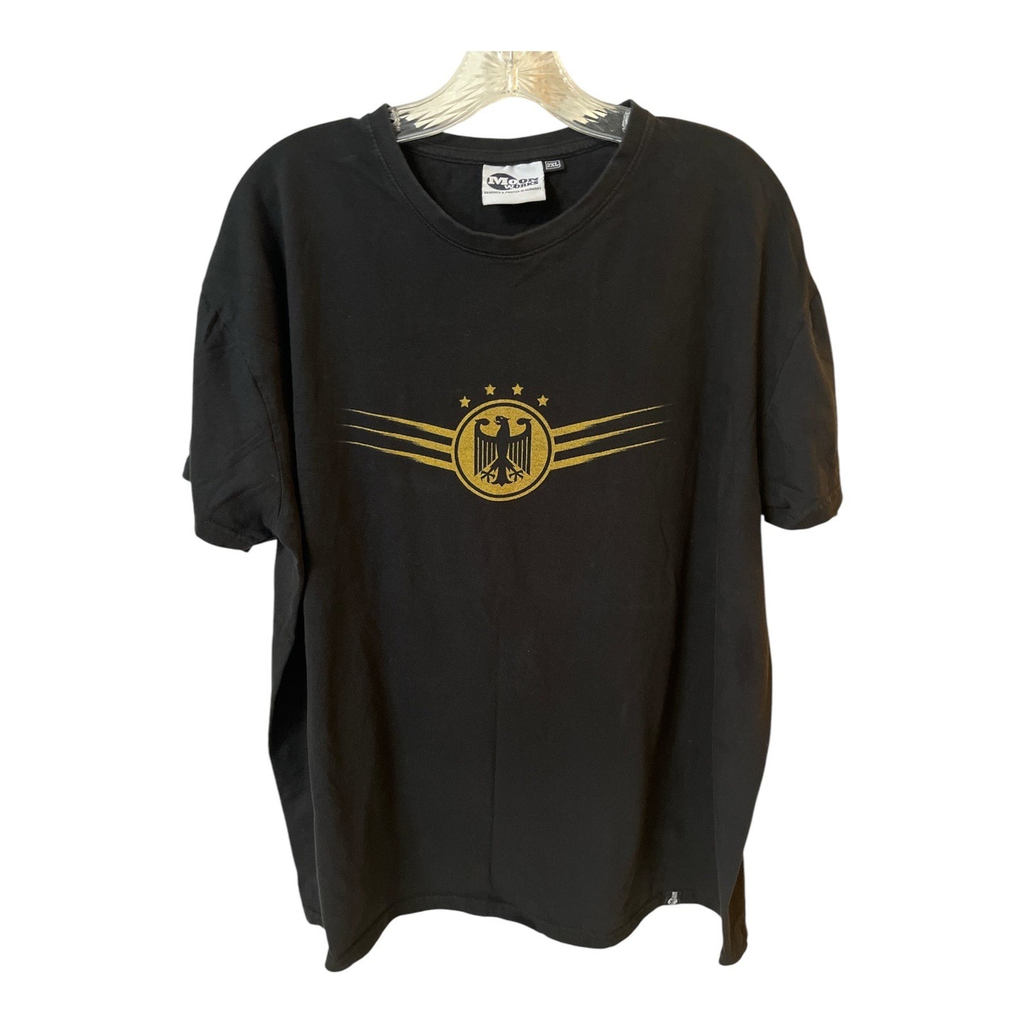 MoonWorks Germany Eagle Graphic T-Shirt 2XL Black Gold