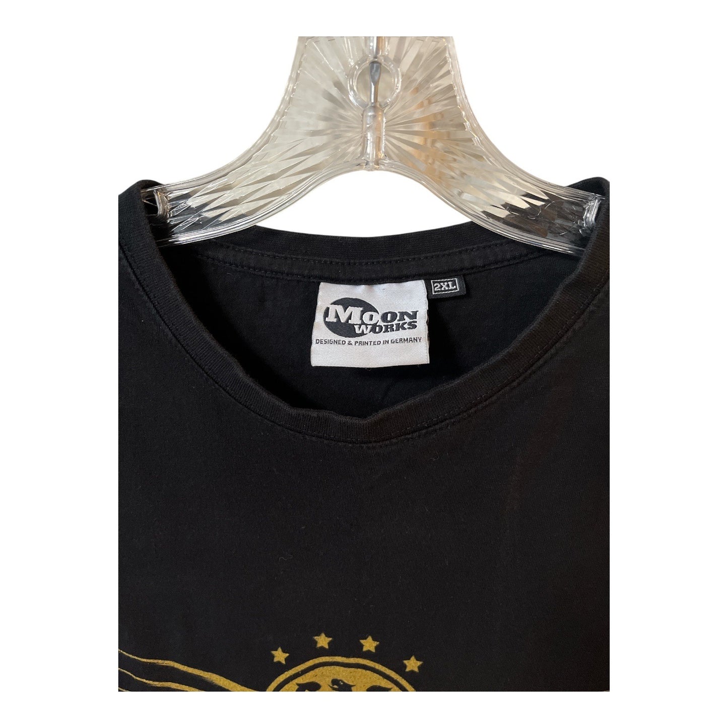 MoonWorks Germany Eagle Graphic T-Shirt 2XL Black Gold