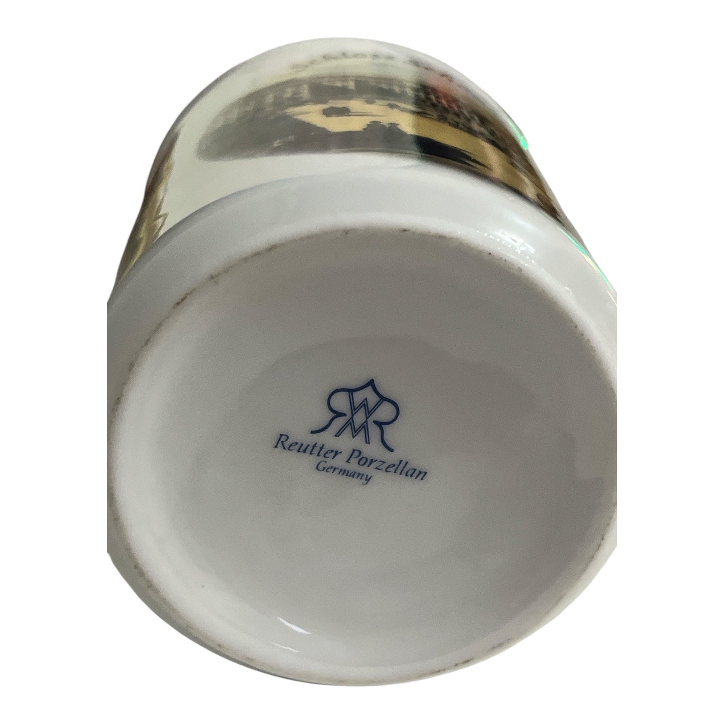 Reutter Porzellan Germany Schloss Schönbrunn Souvenir Mug Gold Trim