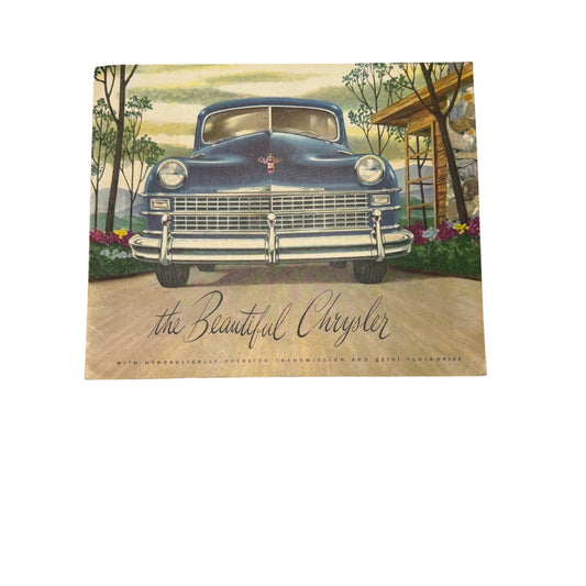 Vintage 1948 Chrysler Automobile Sales Brochure Original Dealer Advertising Catalog