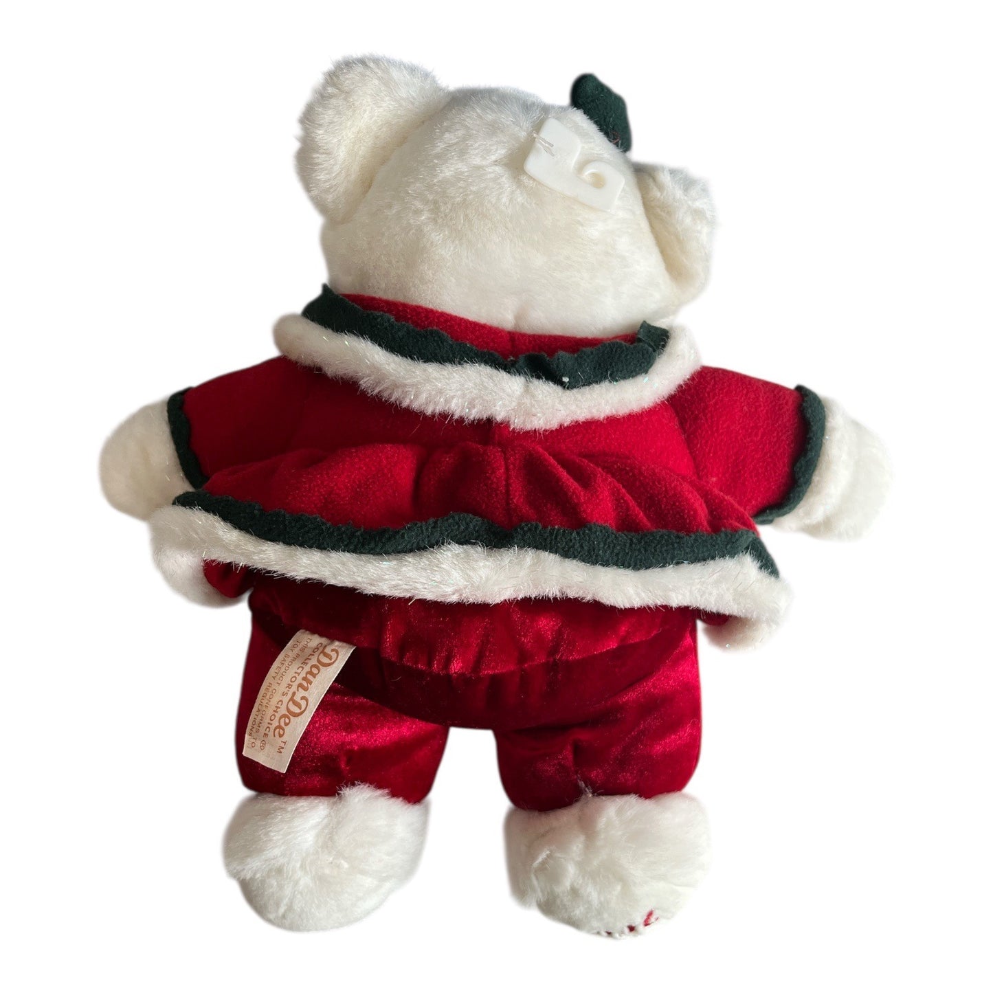 Dan Dee Collector’s Choice 2004 Christmas Teddy Bear 13 Inch Red Green Holiday Plush