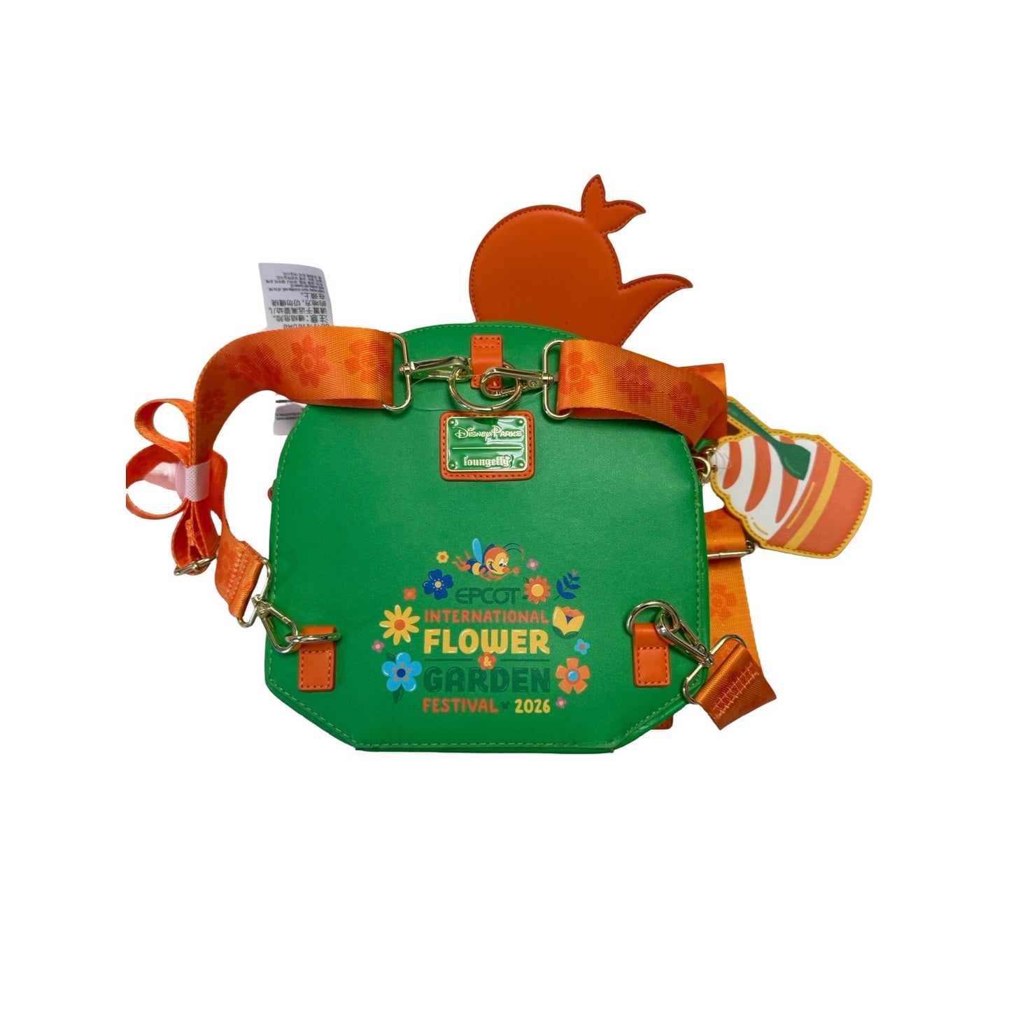 Disney Parks Loungefly EPCOT Flower & Garden Festival 2026 Orange Bird Backpack Bag