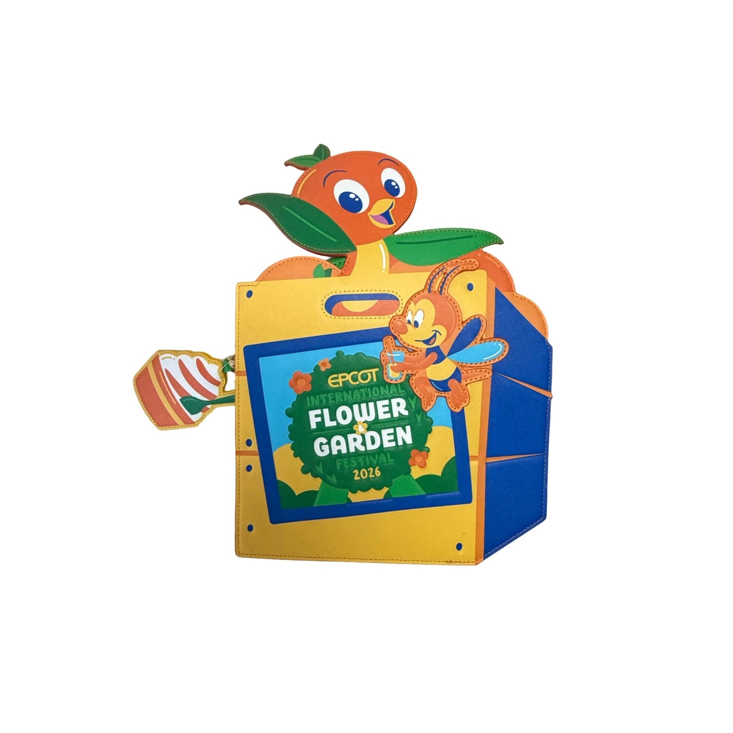 Disney Parks Loungefly EPCOT Flower & Garden Festival 2026 Orange Bird Backpack Bag