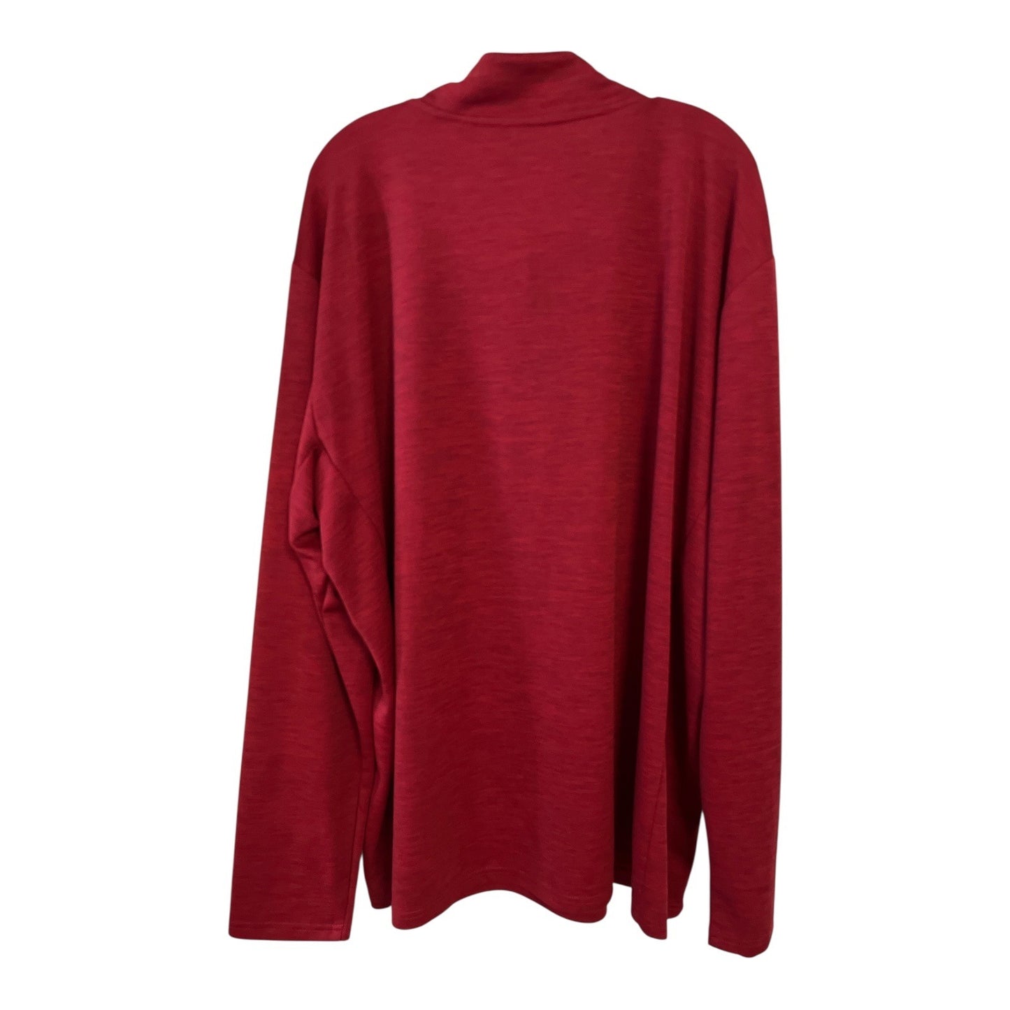 Russell pullover, red 3XL shirt, mens athletic top, dri power shirt, moisture wicking, long sleeve top, russell athletic, 1/4 zip shirt, wor