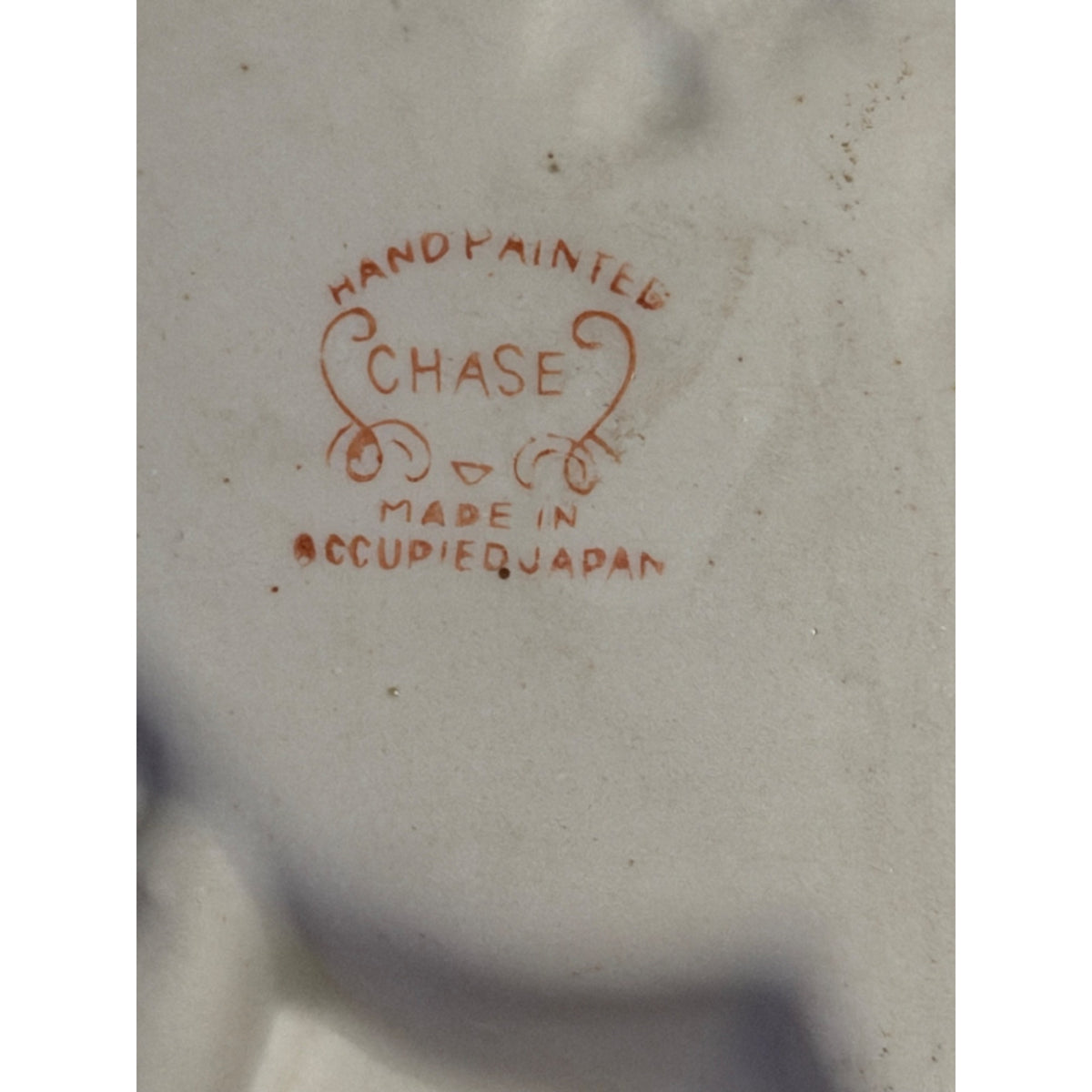 Vintage Chase Occupied Japan Hand Painted Gentleman Porcelain Wall Plaque 7 Inch