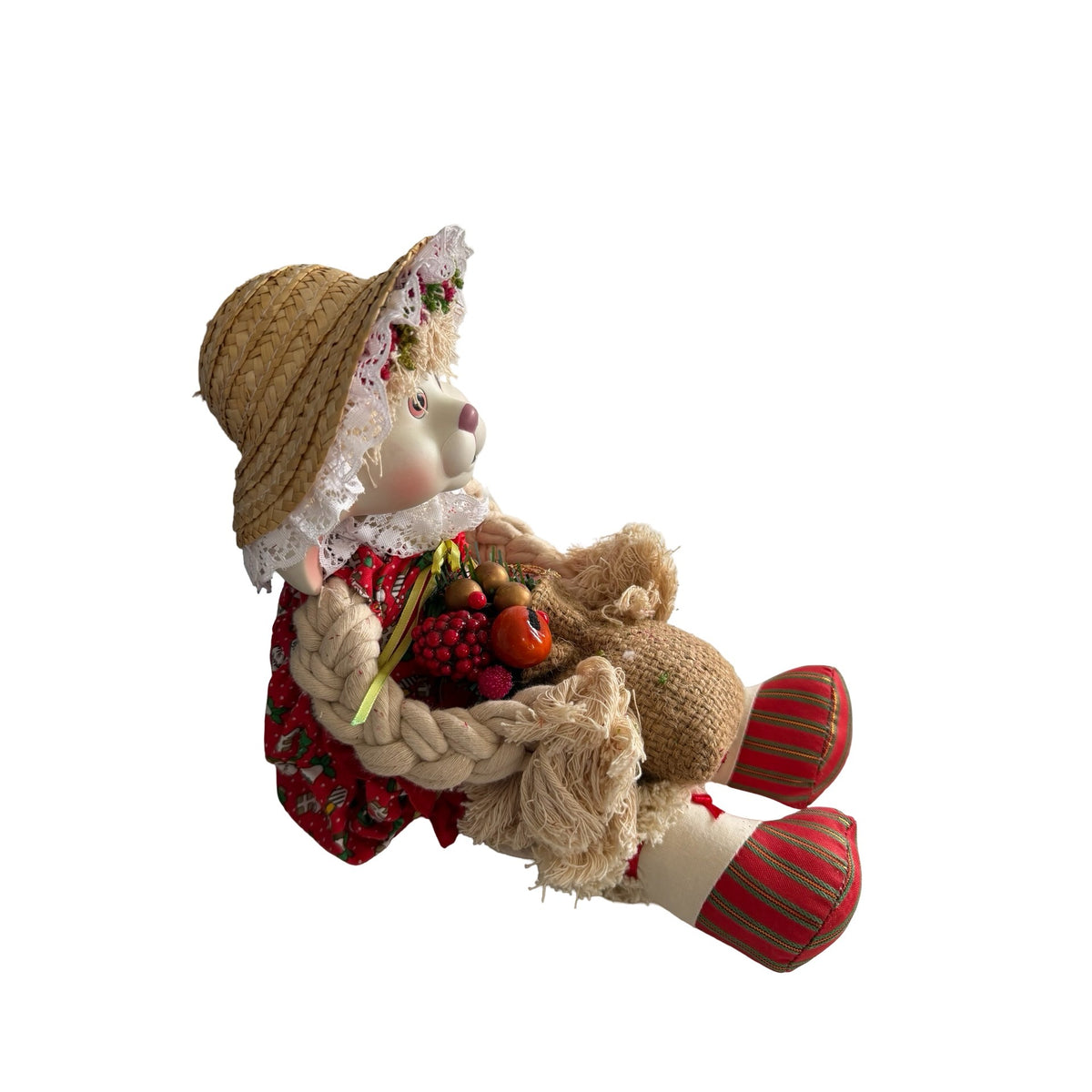 Vintage House of Lloyd Flossie Christmas Bunny Shelf Sitter Doll Original Box