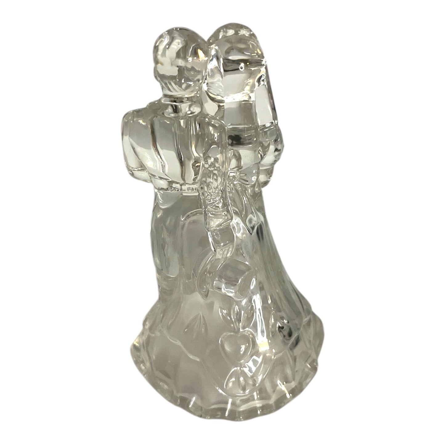 Vintage Clear Glass Bride and Groom Figurine – Wedding Keepsake