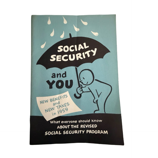 Vintage 1959 Social Security and You GM Employee Booklet Benefits Taxes Ephemera