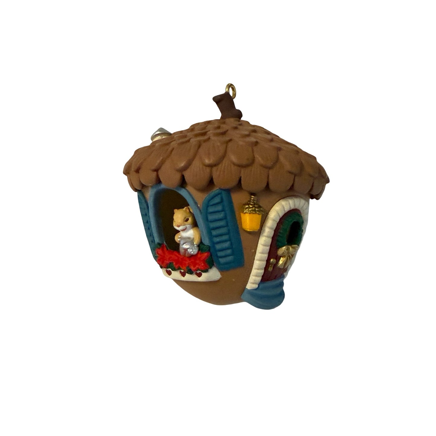1994 Hallmark Keepsake Squirrel Acorn House New Home Christmas Ornament QX5663
