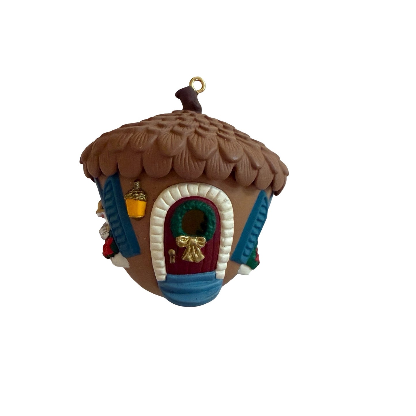 1994 Hallmark Keepsake Squirrel Acorn House New Home Christmas Ornament QX5663